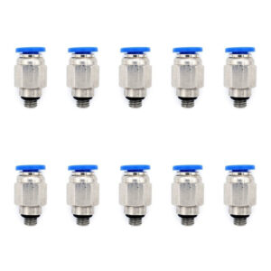 Conector neumático M5 x 4 mm Instrutek Racor rápido neumático recto M5 para tubing Conector neumático recto 4 mm Instrutek