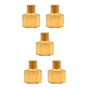 Adaptador, fabricado en latón (dorado) de 3/8" NPT a 1/4" NPT