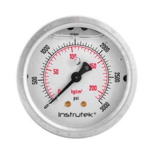 [634103000&FFWOH63410SS] Manómetro Premium Inox C/brida Glicerina 2.5 PLG, 3000 Psi