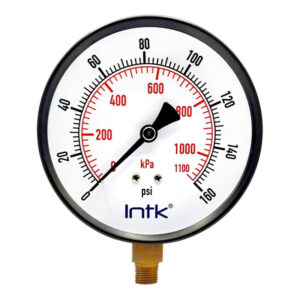 Manómetro Para Compresor Carátula 4 PLG 160 Psi (aire, Gas)