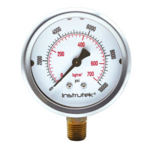 Manómetro 2.5", lleno de líquido (O.E.M.), 1/4" NPT, inferior, 10000 psi-kg/cm2