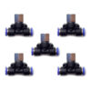 Racor neumático Tee 1/8 x 6mm Instrutek Conector rápido neumático tipo Tee Racor Tee 1/8 NPT hembra