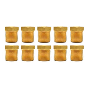 Bushing De Latón 1/8 Ntp Hembra A 1/4 Npt Macho 10 Pz