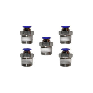 [PC38N14QTY5] 5 Pz De Conector/racor Rápido Neumático Recto 3/8 Npt X 1/4