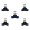 Racor neumático Tee 3/8 x 1/4 Instrutek Conector rápido neumático tipo Tee Racor Tee 3/8 NPT para tubing 1/4