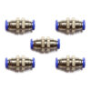 Pasamuro conexión rápida neumático recto 6mm Instrutek Conector neumático recto para tubing 6 mm Pasamuro neumático para aire comprimido