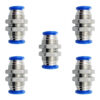 Pasamuro conexión rápida neumático recto 1/2 Instrutek Conector neumático recto para tubing 1/2 Pasamuro neumático para aire comprimido
