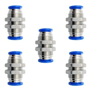 Pasamuro conexión rápida neumático recto 1/2 Instrutek Conector neumático recto para tubing 1/2 Pasamuro neumático para aire comprimido