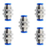 Pasamuro conexión rápida neumático recto 3/8 Instrutek Conector neumático recto para tubing 3/8 Pasamuro neumático para aire comprimido