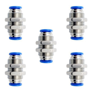 Pasamuro conexión rápida neumático recto 3/8 Instrutek Conector neumático recto para tubing 3/8 Pasamuro neumático para aire comprimido