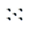 Conector racor rápido neumático codo 3/8 NPT x 3/8 Instrutek Codo neumático 3/8 para tubing industrial Conector neumático de conexión rápida 3/8