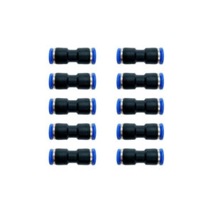 Racor recto 8mm Instrutek para tubing Unión neumática recta 8 mm de acoplamiento rápido Racor neumático recto para aire comprimido