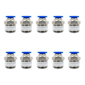 [PC38N8MMQTY10] 10 Pz De Conector/racor Rápido Neumático Recto 3/8 Npt X 8mm