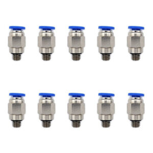 Conector neumático M6 x 4 mm Instrutek Racor rápido neumático recto M6 para tubing Conector neumático recto 4 mm Instrutek