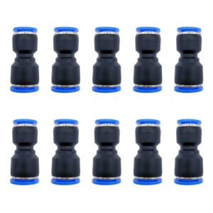 Reducción neumática recta 12mm a 10mm Instrutek Conector reductor neumático para tubing Reducción rápida neumática 12 mm a 10 mm