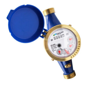 Medidor De Agua Cuerpo De Latón 3/4 C/conexiones De Latón