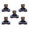 Racor neumático Tee 3/8 Instrutek Conector rápido neumático tipo Tee Racor Tee 3/8 NPT hembra