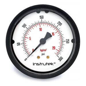 Manómetro 2.5", estándar ABS, 1/4" NPT, posterior, 300 psi-kg/cm2