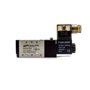 Electroválvula 5/2 vías, puertos de 1/4" NPT 220V