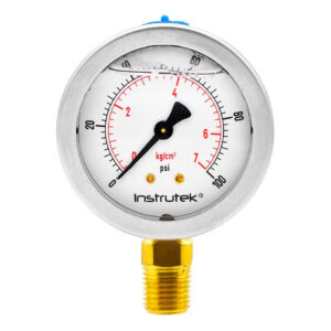 Manómetro 2.5", lleno de líquido (O.E.M.), 1/4" NPT, inferior, 100 psi-kg/cm2