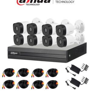 Kit de Videovigilancia Dahua Technology DH-KIT/XVR1B08-I/8-B1A21N-0360B