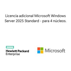 Sistema Operativo Hewlett Packard Enterprise Licencia adicional Microsoft Windows Server 2025 Standard 4 núcleos