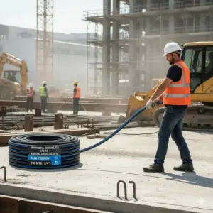 Manguera Hidraulica Saer2, Alta Presion, 100 Mts, 1/4 Azul para maquinaria pesada