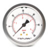 Manómetro premium 60 PSI con glicerina Instrutek Manómetro inoxidable 2.5 pulgadas para sistemas neumáticos Manómetro industrial con conexión posterior 1/4 NPT