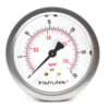 Manómetro premium 30 PSI con glicerina Instrutek Manómetro inoxidable 2.5 pulgadas para baja presión Manómetro industrial con conexión posterior 1/4 NPT