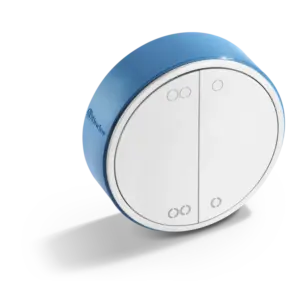 1Y.13.B.10 YESLY Pulsador inalámbrico Bluetooth 2 canales Blanco